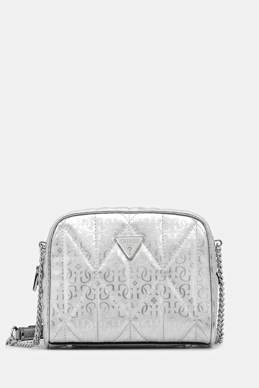 Kabelka Guess ALDINA strieborná farba, HWGY96 63140