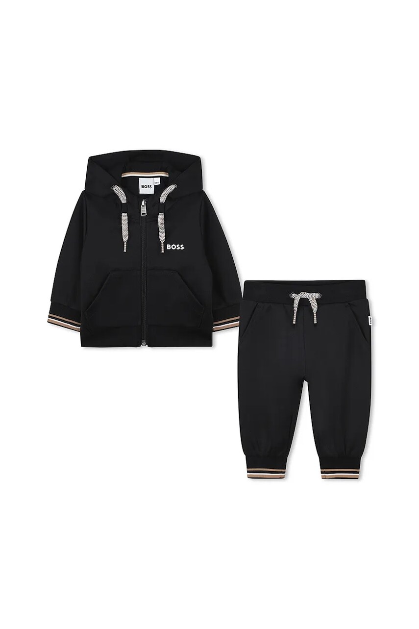 Tepláková súprava pre bábätká BOSS čierna farba, J52480