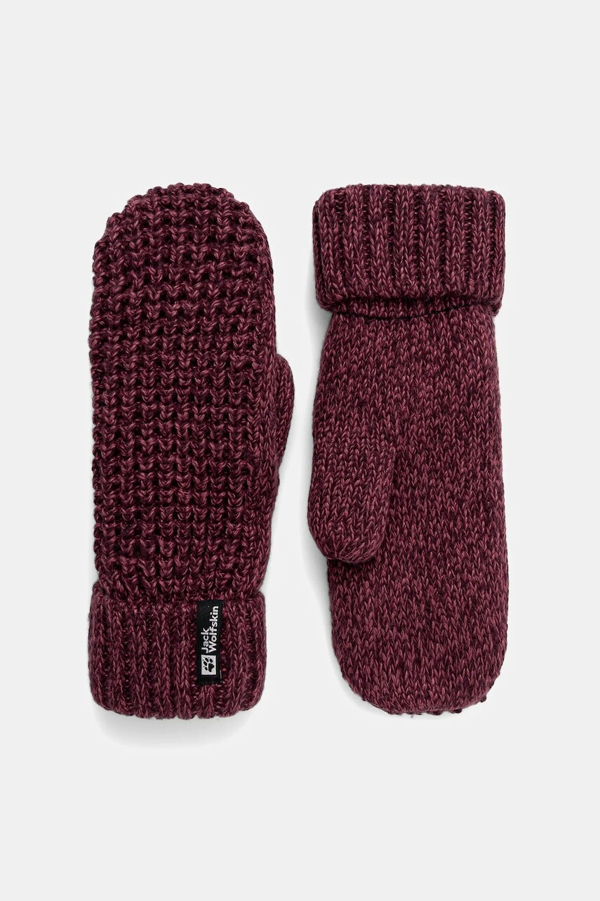 Rukavice Jack Wolfskin MEDLEY KNIT fialová farba, A65233