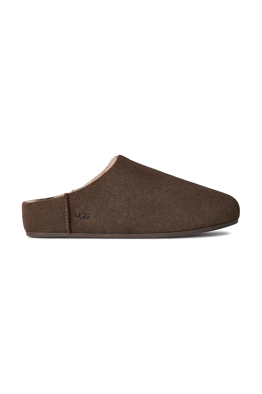 Semišové papuče UGG Elea Slip-On hnedá farba, 1171390.DDC