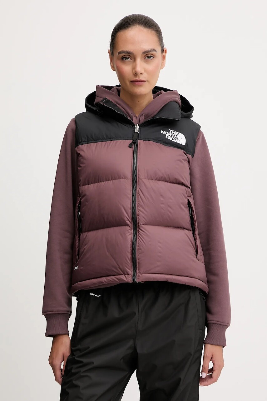 Páperová vesta The North Face 1996 Retro Nuptse bordová farba, zimná, NF0A3XEPCAI1