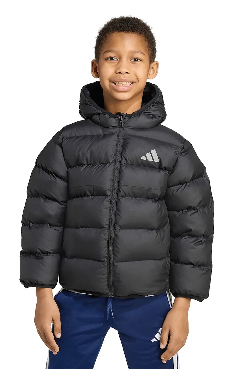 Detská bunda adidas čierna farba, JM8864