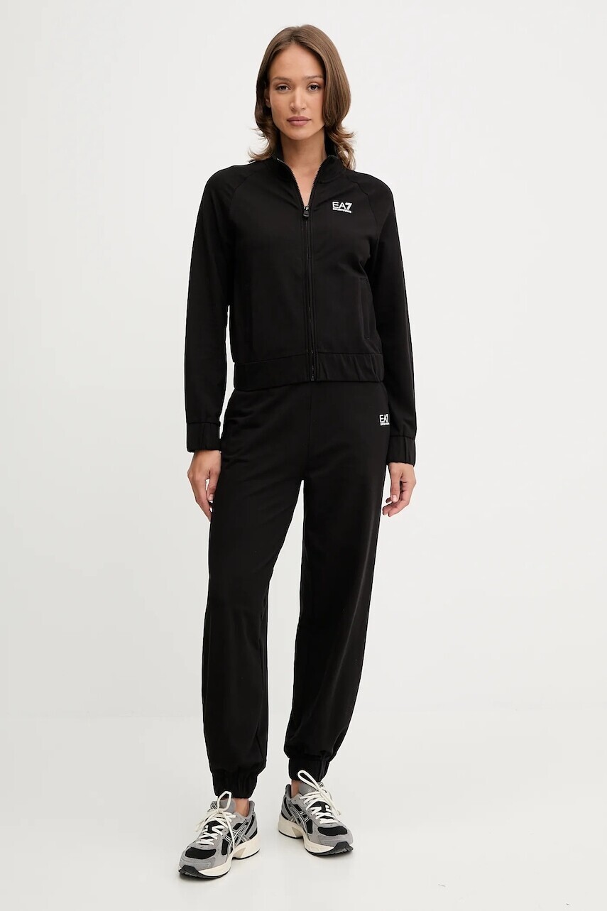 Tepláková súprava EA7 Emporio Armani čierna farba, AF13135.7W000118