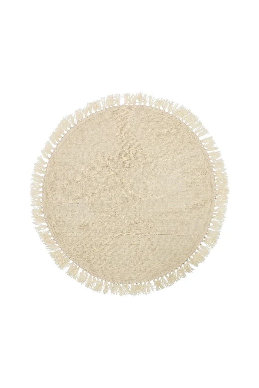 Vlnený koberec Bloomingville Lenea 110 cm ružová farba