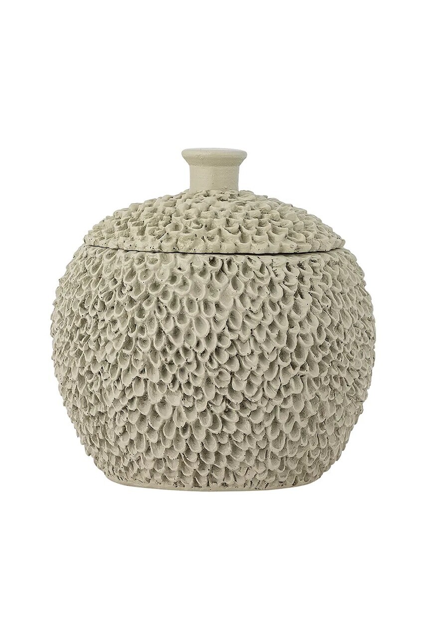 Nádoba s vekom Bloomingville Briar 12,5 x 13 cm šedá farba