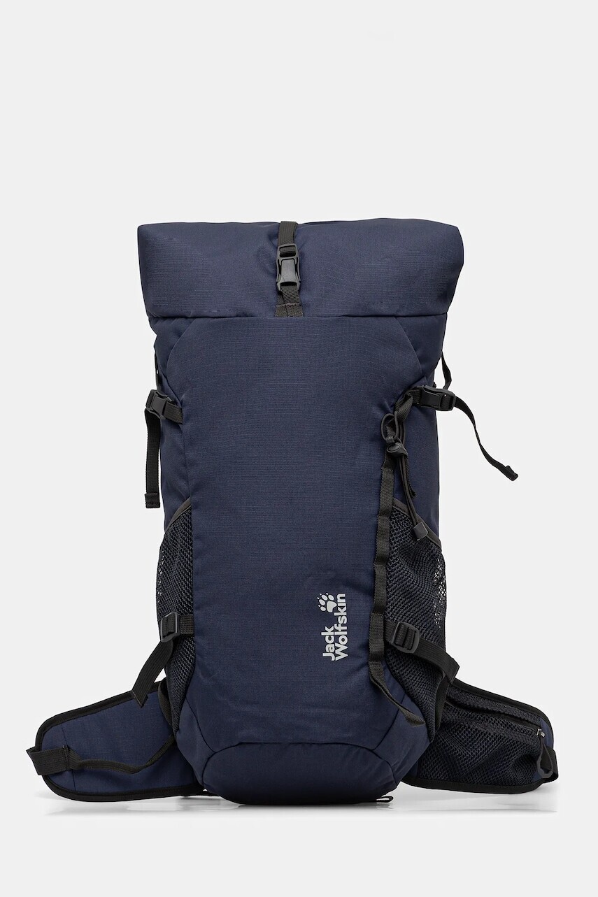 Ruksak Jack Wolfskin VELOCITY LITE tmavomodrá farba, veľký, s potlačou, A65417