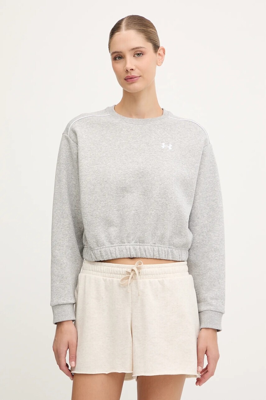 Mikina Under Armour Rival šedá farba, melanžová, 6007035