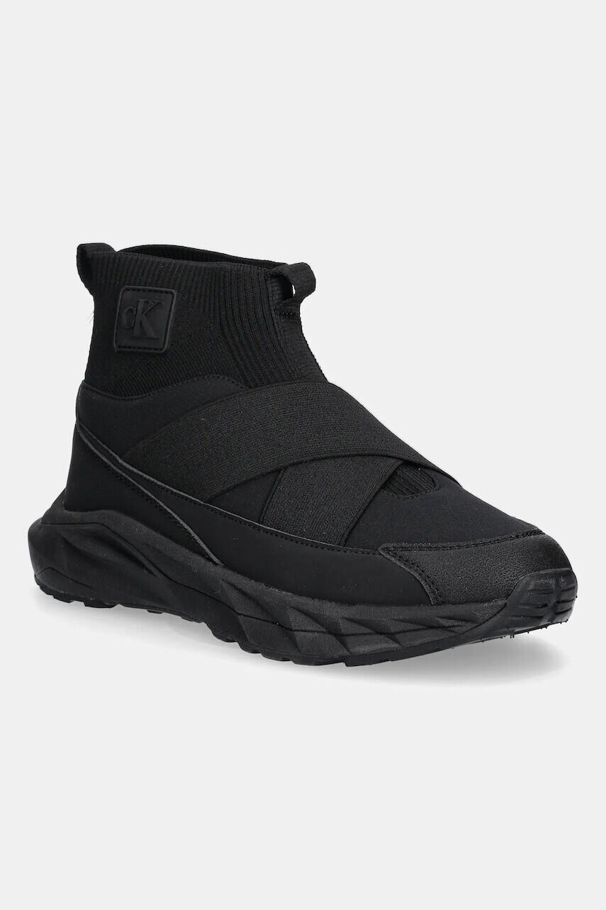 Detské tenisky Calvin Klein Jeans čierna farba, V3X9-83176