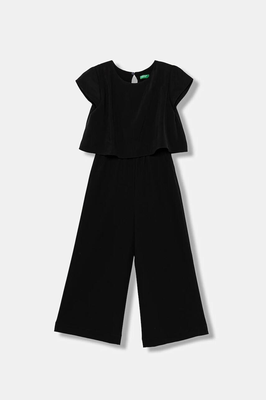 Detský overal United Colors of Benetton čierna farba, 40ZBCT018