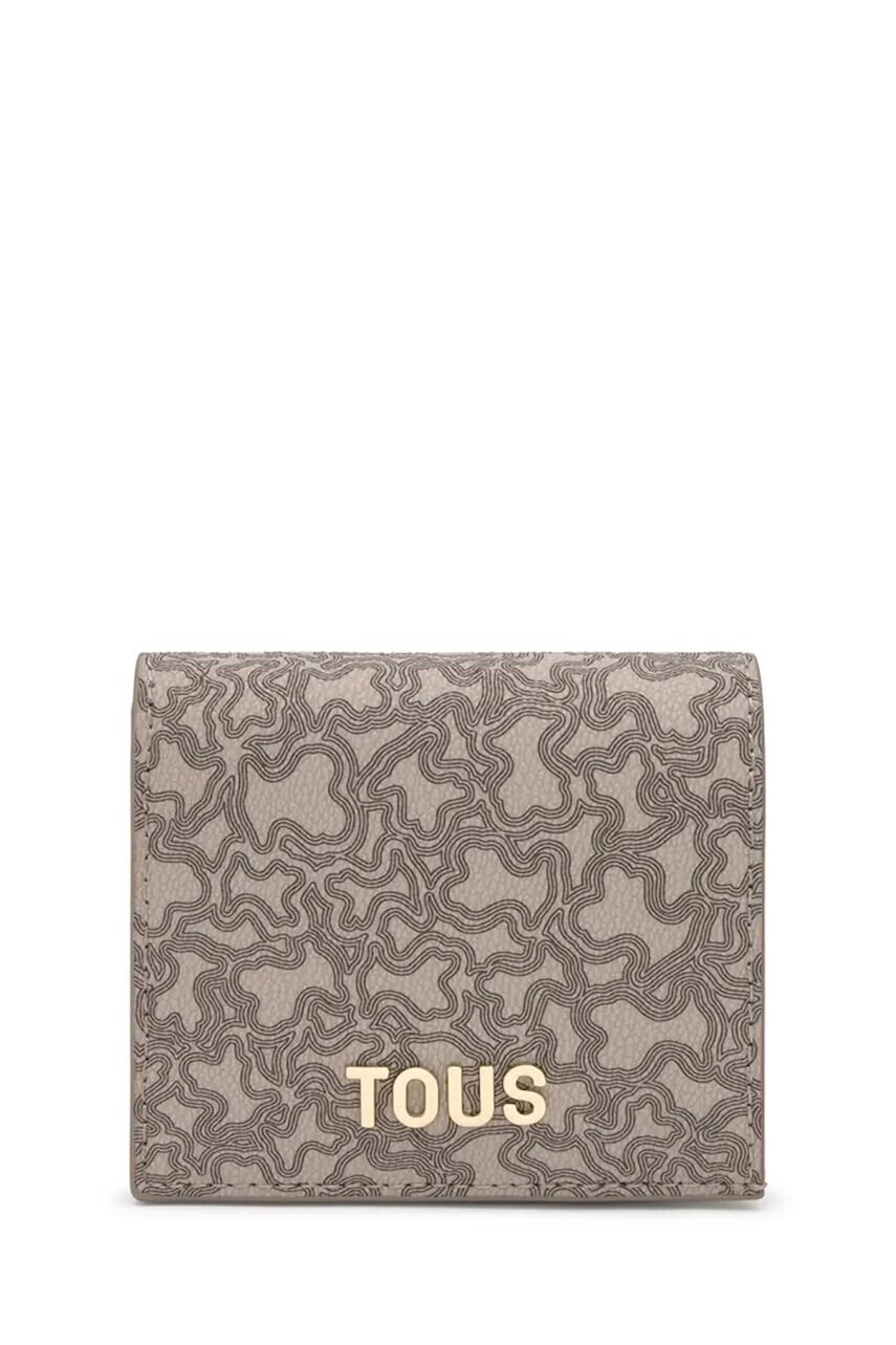 Peňaženka Tous KAOS MINI LINES dámska, šedá farba, 2002183644