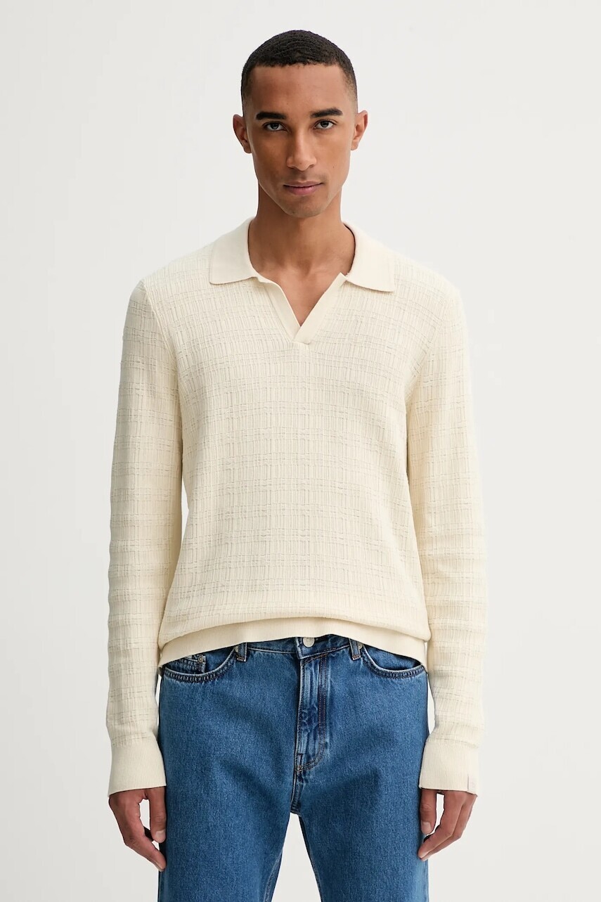 Bavlnený sveter Rag & Bone béžová farba, ľahké, RH3625F6MCO