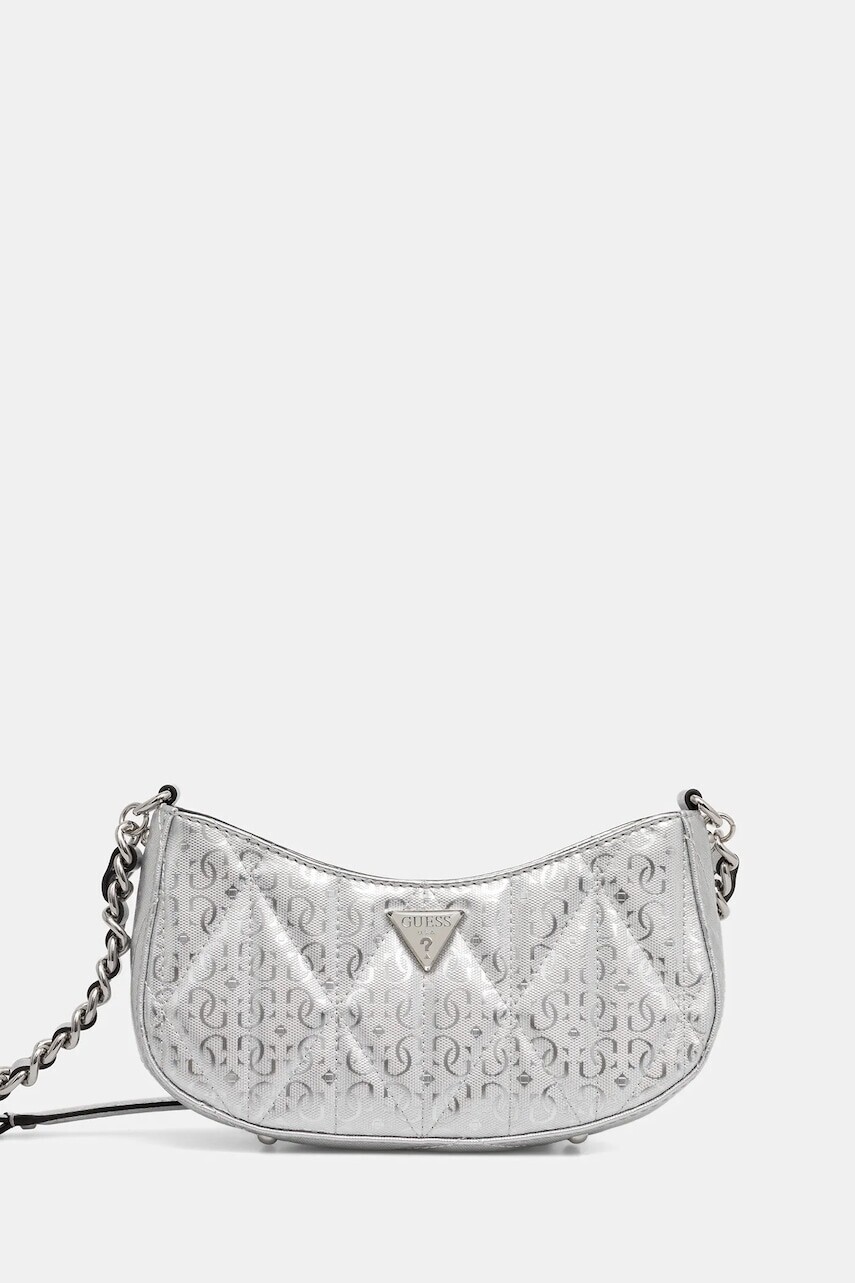 Kabelka Guess ALDINA strieborná farba, HWGY96 63170