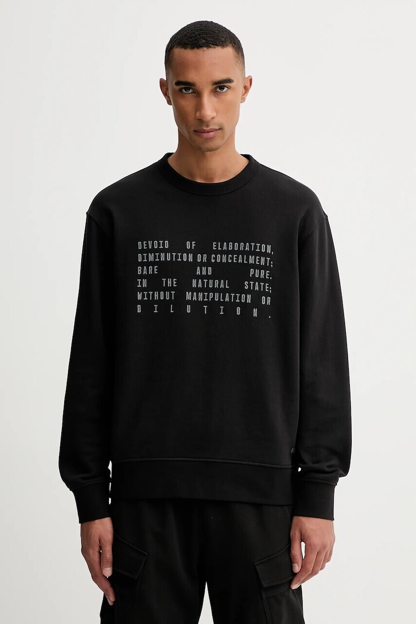 Bavlnená mikina G-Star 0 čierna farba, vzorovaná, D27094.E209