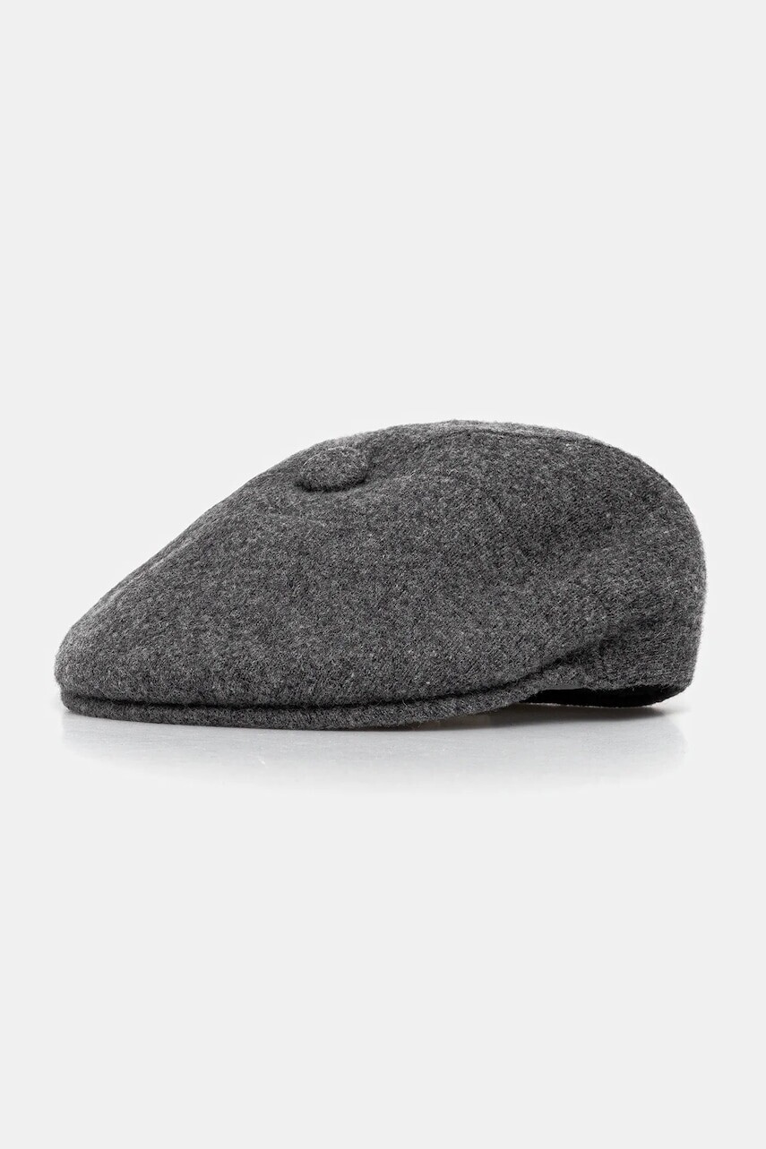 Vlnená baretka Kangol WOOL PANEL 575 šedá farba, K3771.FL034