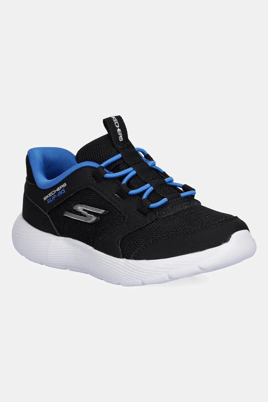 Detské tenisky Skechers DYNA-LITE-TURBO-BRISK BUDDIES čierna farba, 403904N