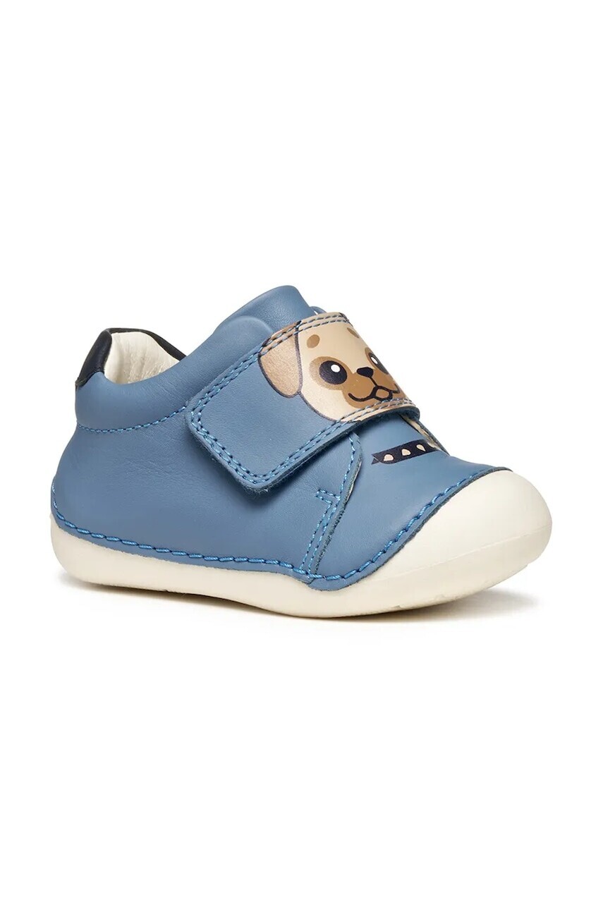 Detské kožené topánky Geox TUTIM modrá farba, B3539C.00085