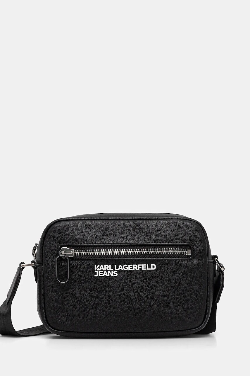 Malá taška Karl Lagerfeld Jeans čierna farba, A4M30315