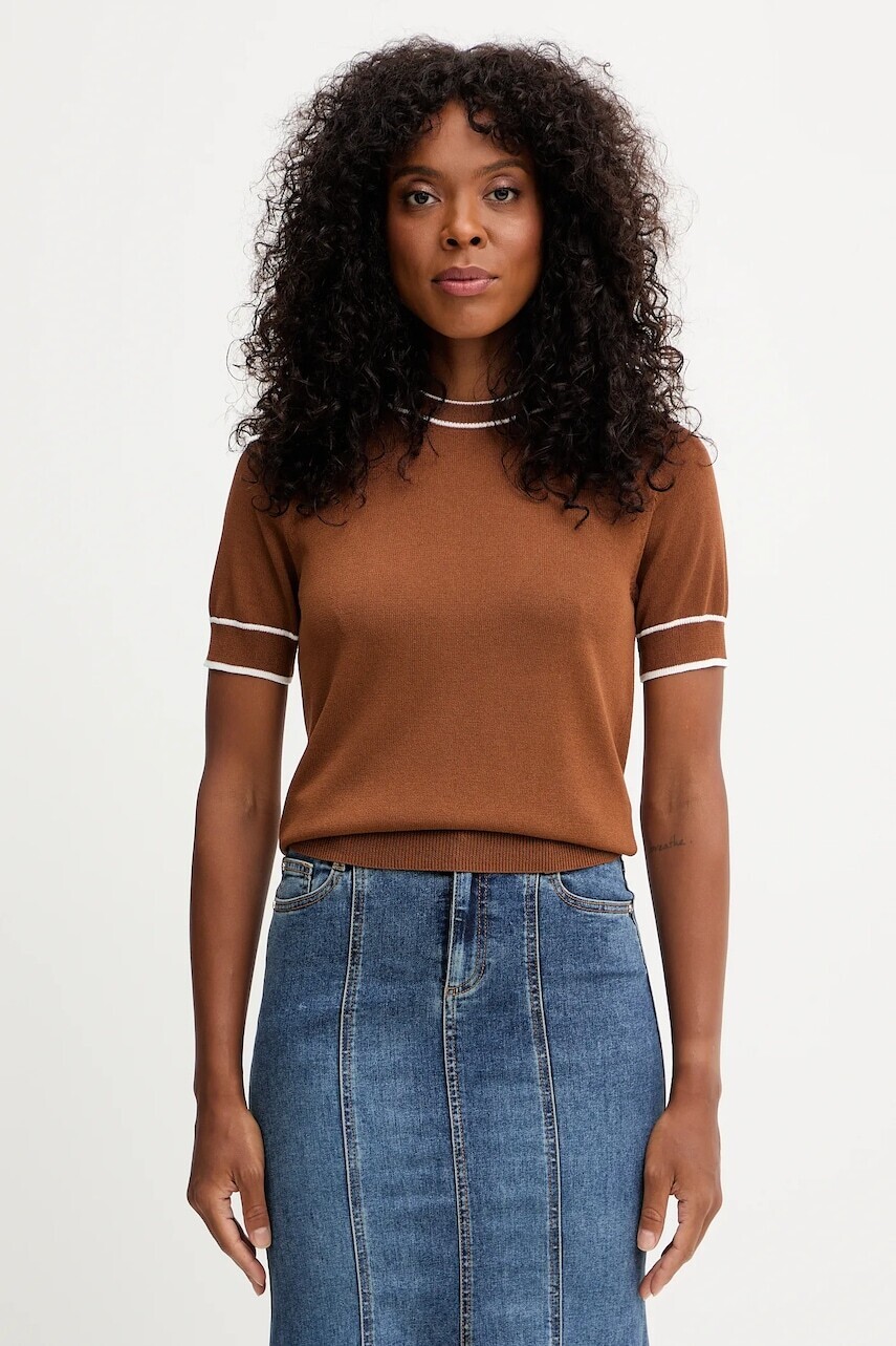 Tričko Morgan dámske, hnedá farba, MKOBA