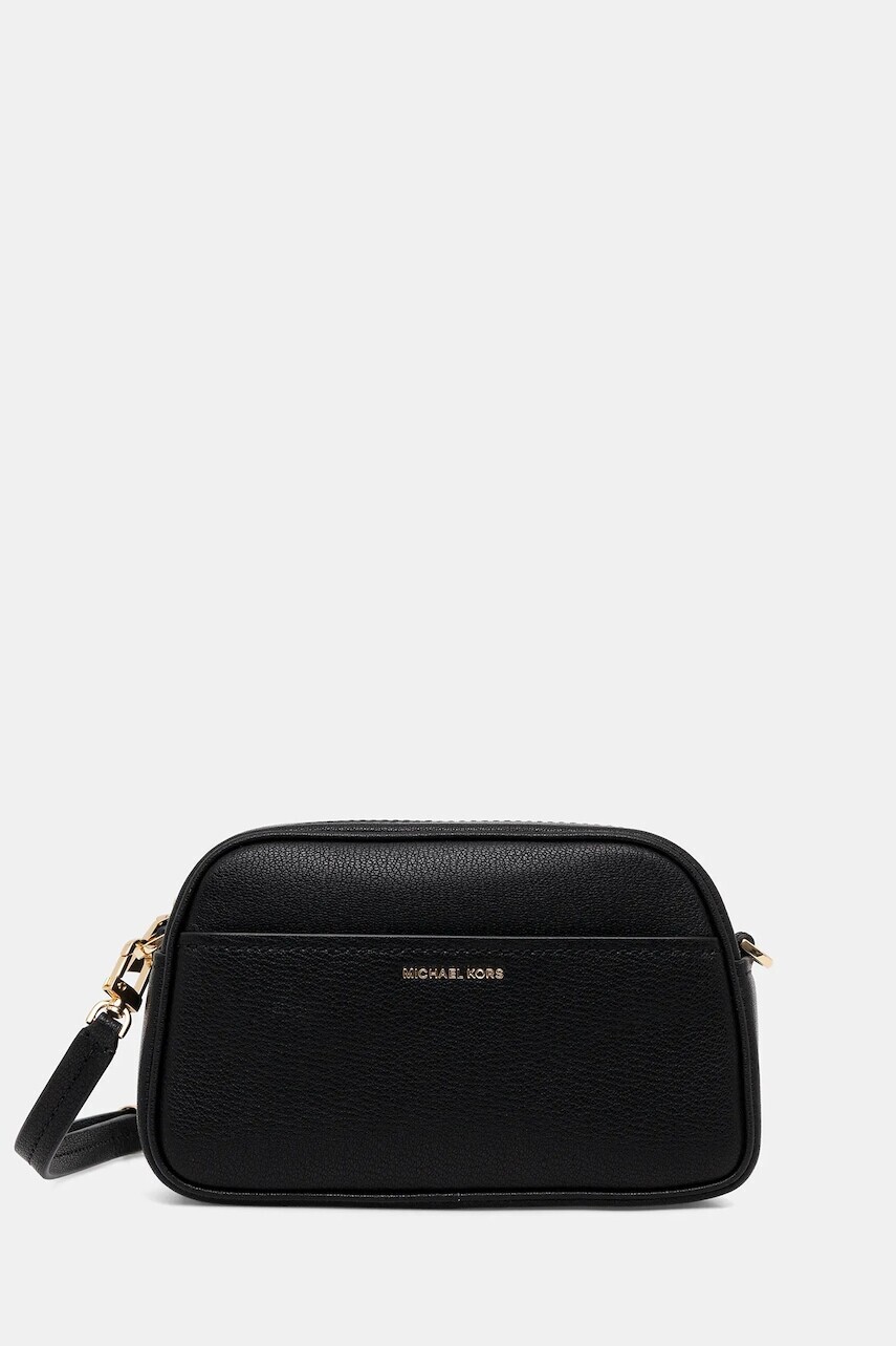 Kožená kabelka MICHAEL Michael Kors čierna farba, 32F5GJ6C5L