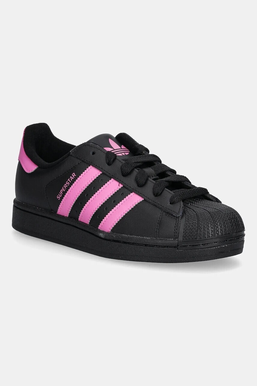 Detské tenisky adidas Originals SUPERSTAR II čierna farba, JQ0284