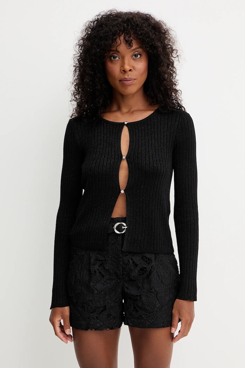 Kardigán Morgan čierna farba, ľahký, MIZOR
