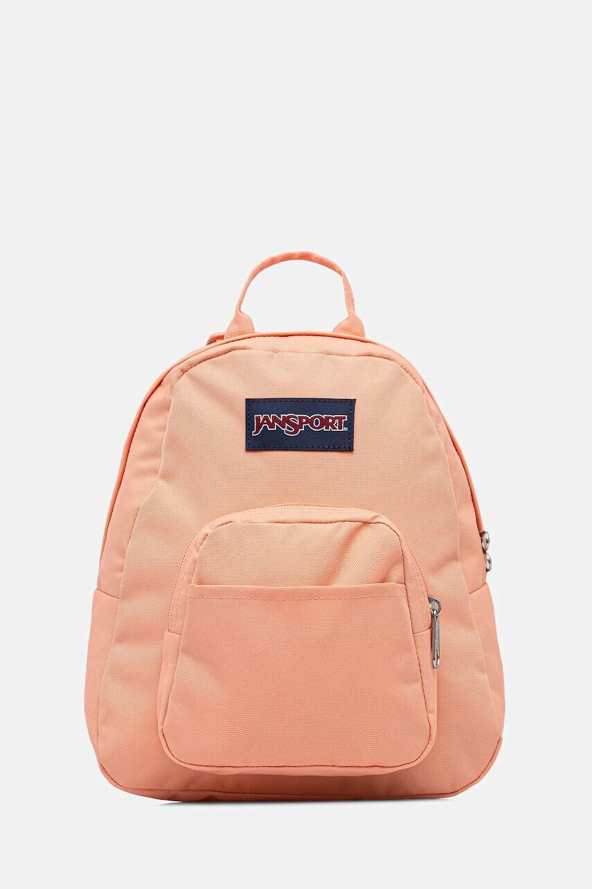 Ruksak Jansport Half Pint oranžová farba, malý, s nášivkou, EK0A5BBI1T51