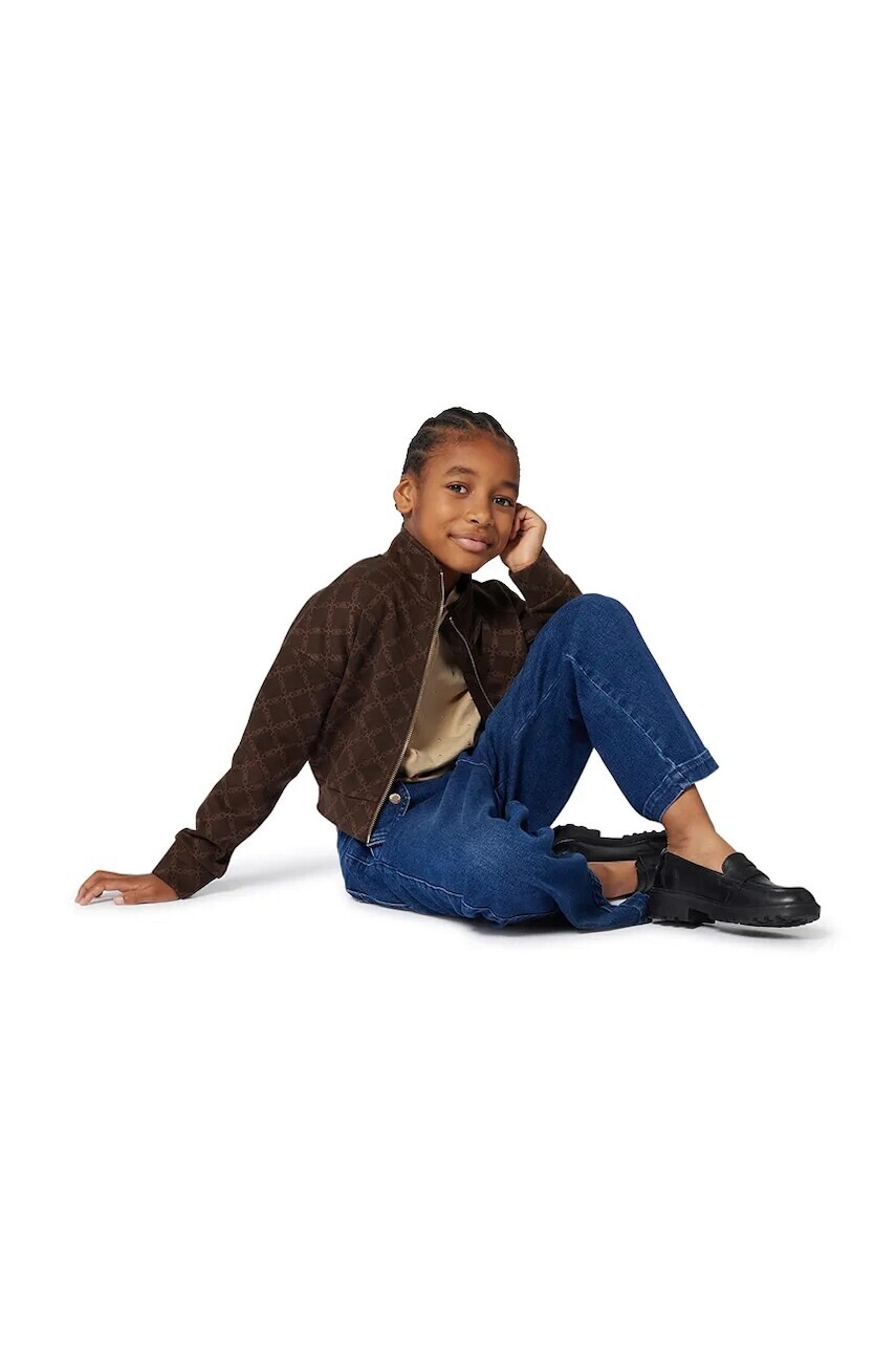 Detská mikina Michael Kors hnedá farba, R30472