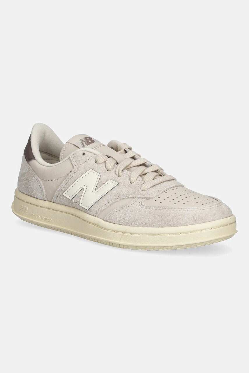 Kožené tenisky New Balance CT500 béžová farba, CT500SNB