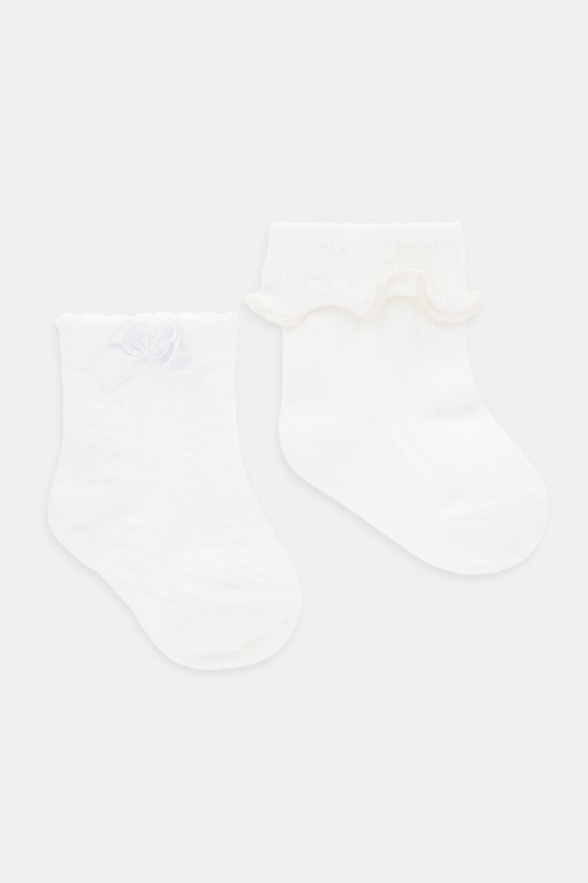 Detské ponožky United Colors of Benetton 2-pak béžová farba, 6AO5A7004