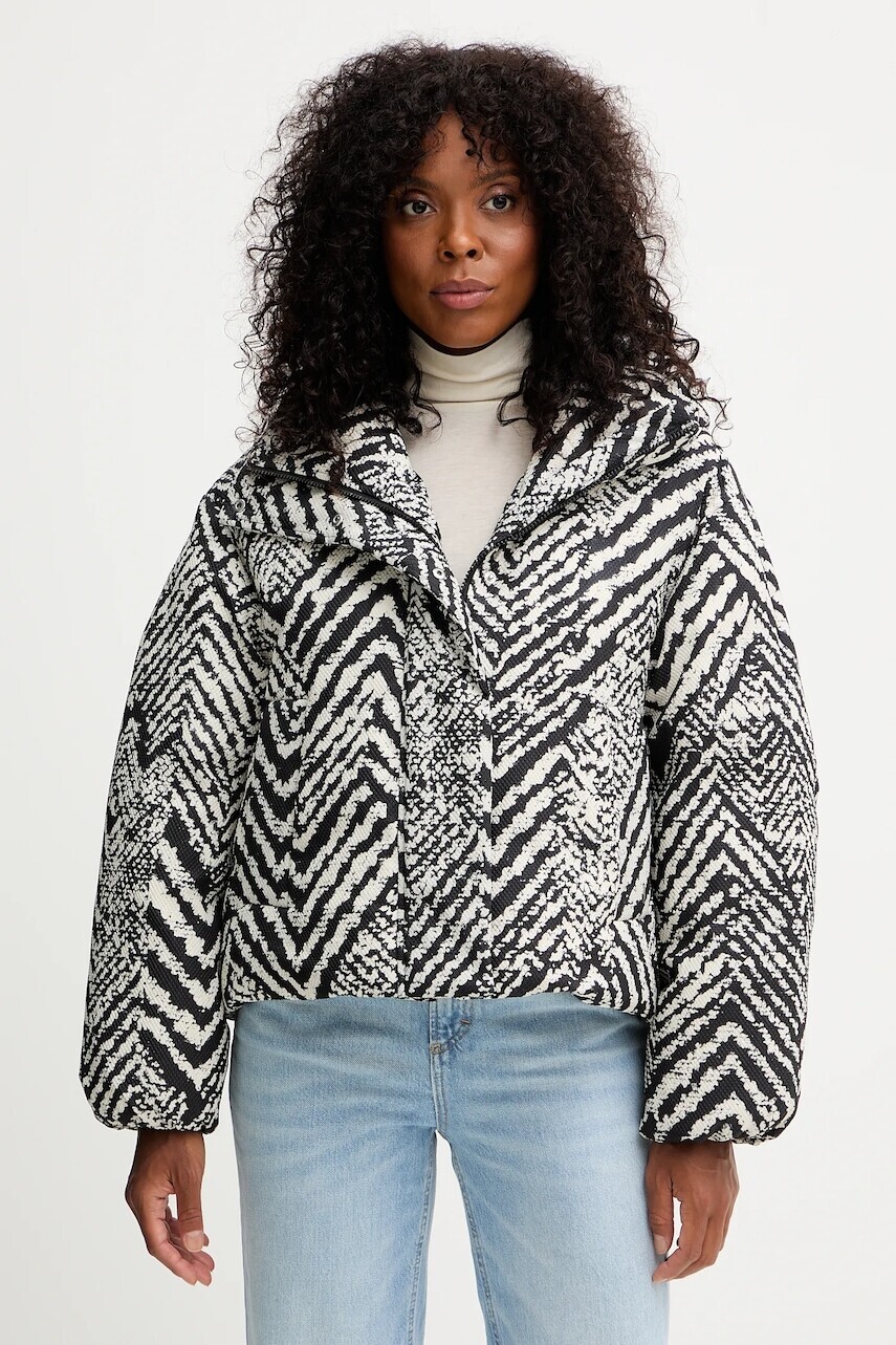 Bunda BOSS čierna farba, zimná, 50550363