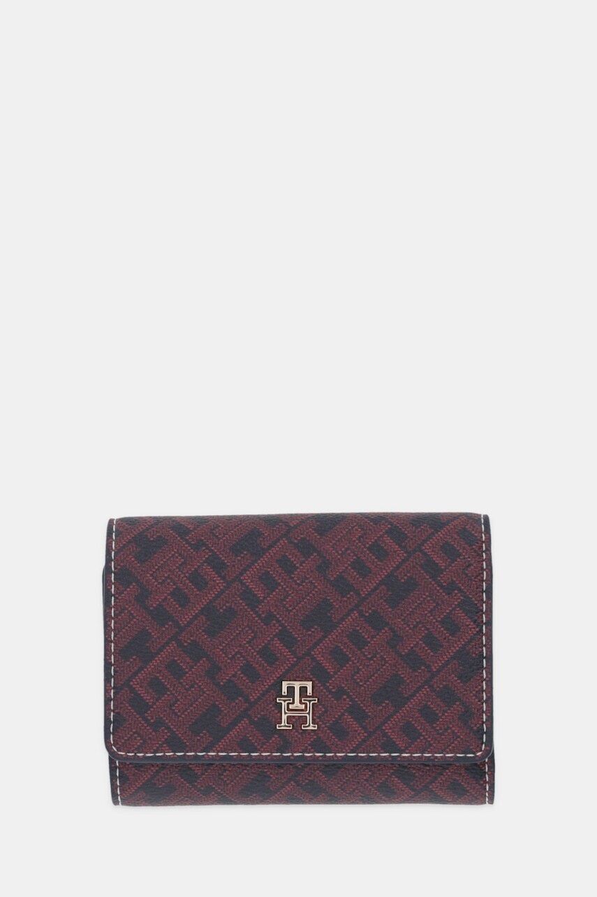 Peňaženka Tommy Hilfiger dámska, tmavomodrá farba, AW0AW18022