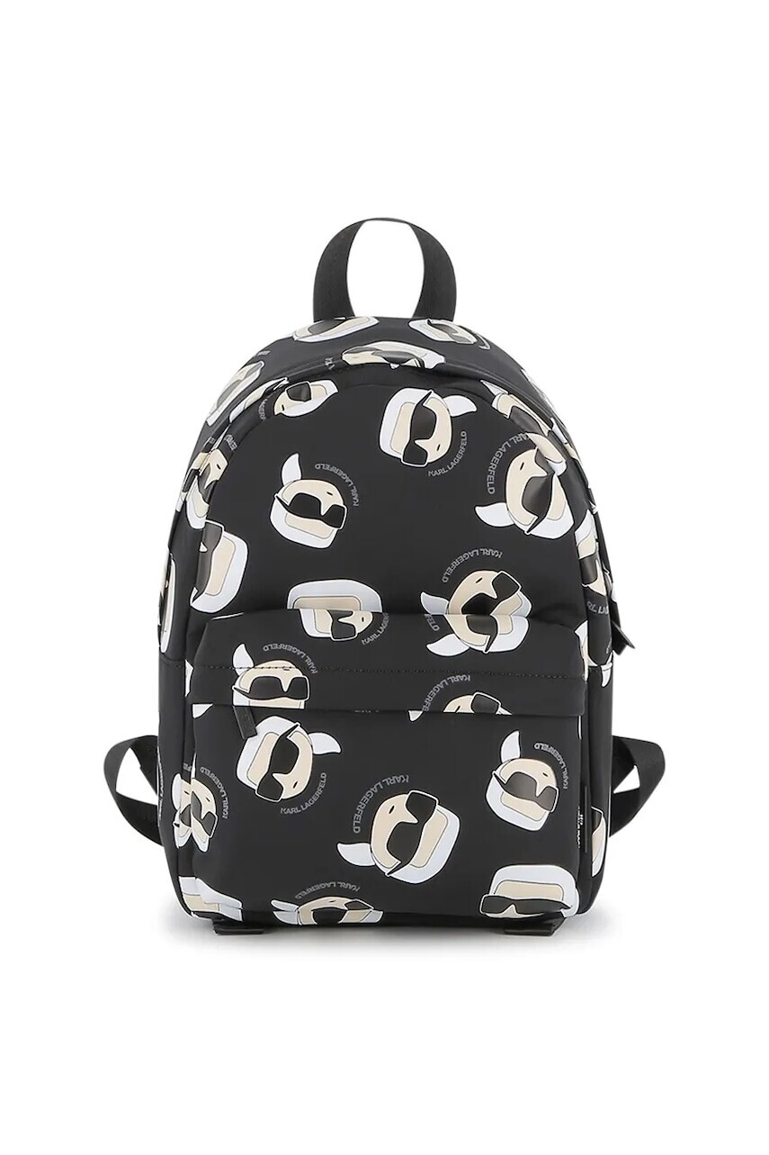 Detský ruksak Karl Lagerfeld čierna farba, malý, vzorovaný, Z31037