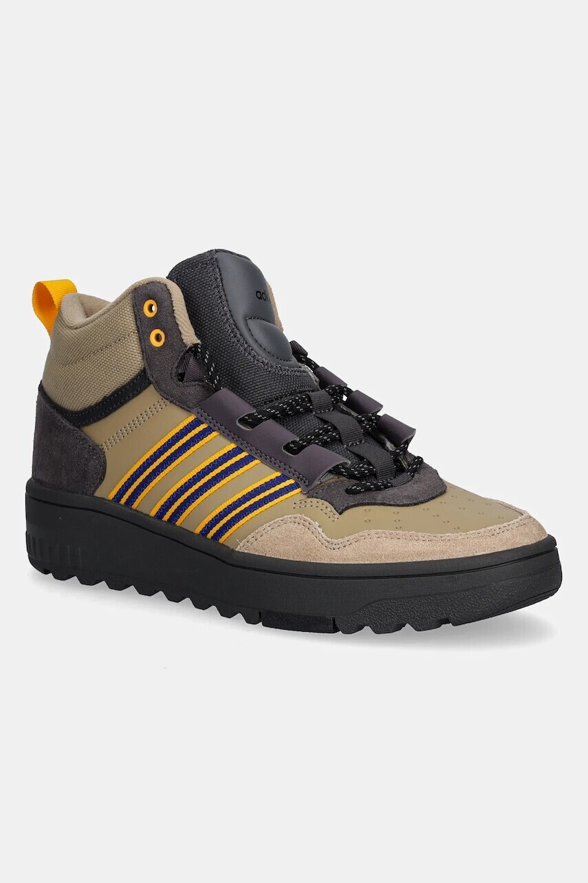 Detské topánky adidas Originals HOOPS 4.0 MID WINTERIZED béžová farba, JS2033