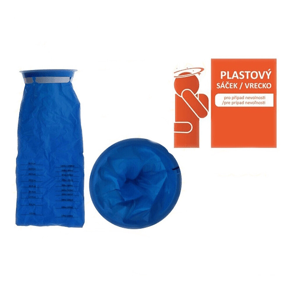 AMERICAN WAY Plastové vrecko pre prípad nevoľnosti 42 × 17,2 cm 4 kusy