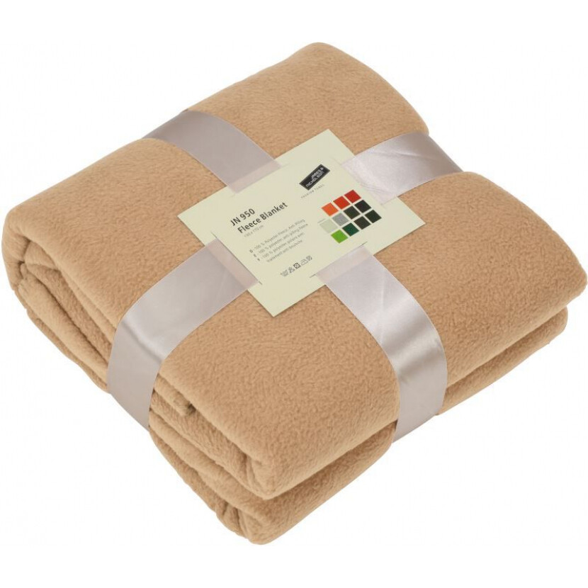 Fleecová deka James & Nicholson 950 - béžová