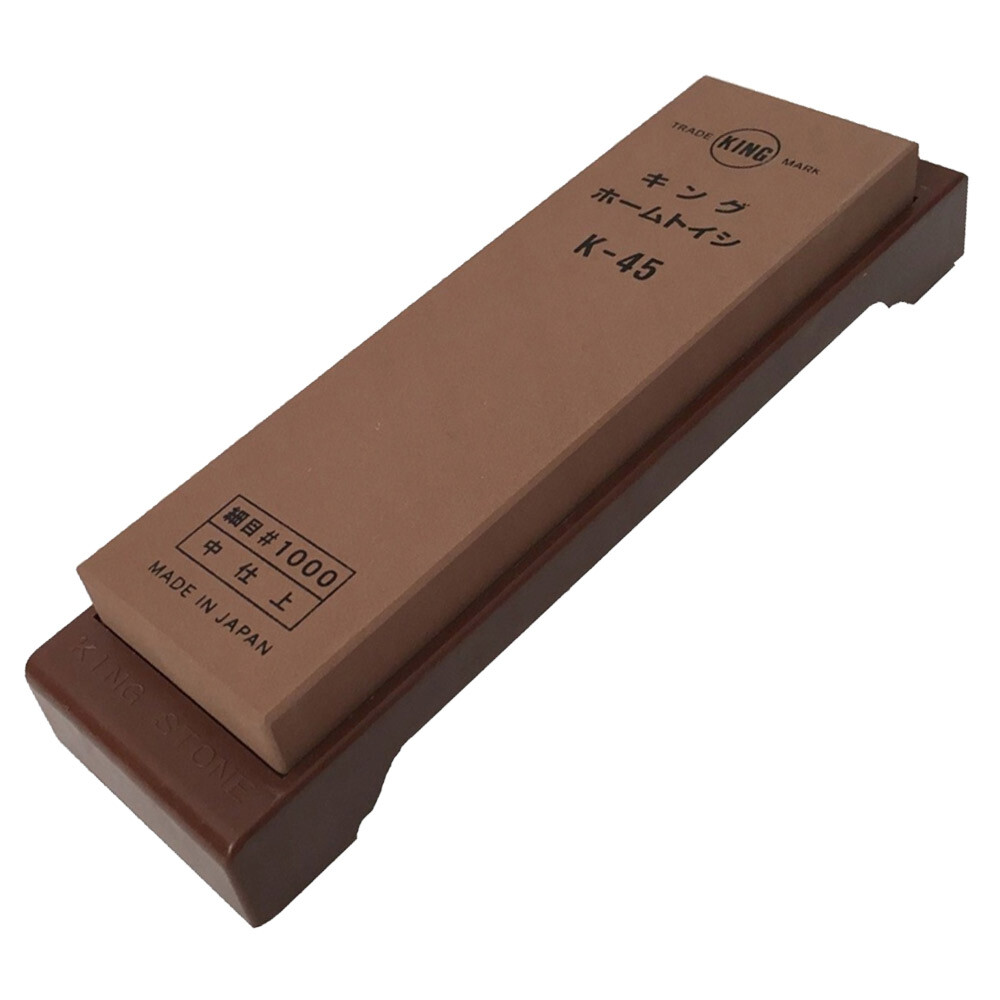 Vodný brúsny kameň so základňou King JIS K-45 1000 - hnedý
