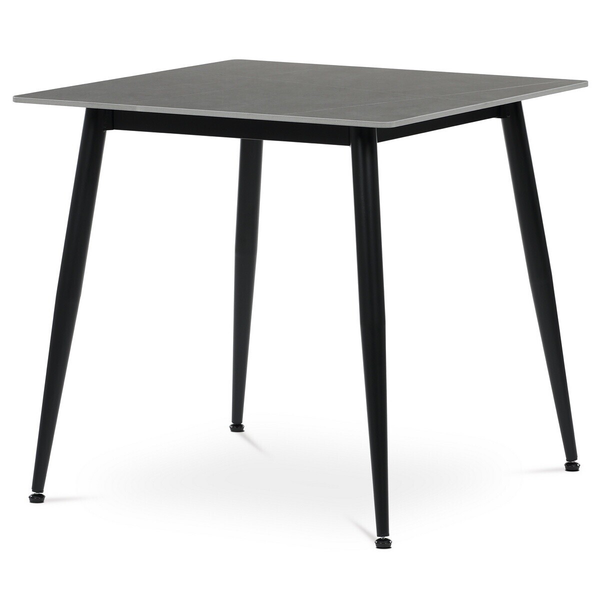 Jedálenský stôl 80 x 80 cm, keramika a mramor,sivá