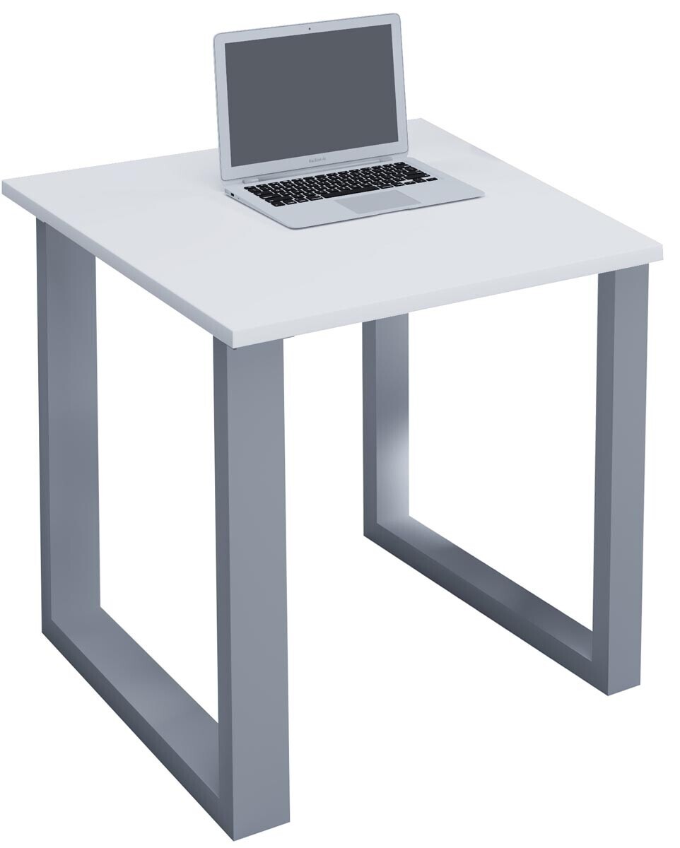 VCM Stůl Lona 80x50 U-nohy, bílý