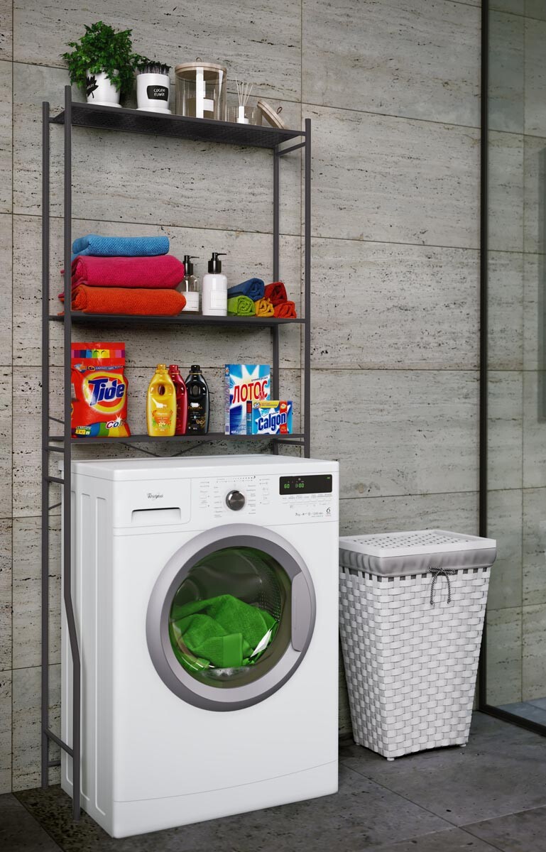 Skříňka na pračku Tubas, černá