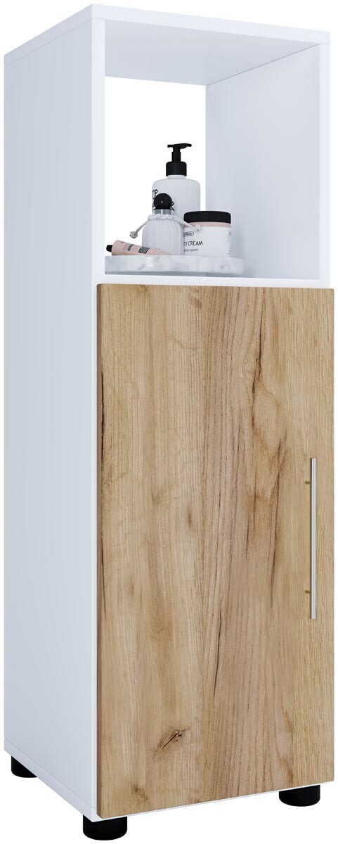 Koupelnová střední skříňka Flandu, bílá