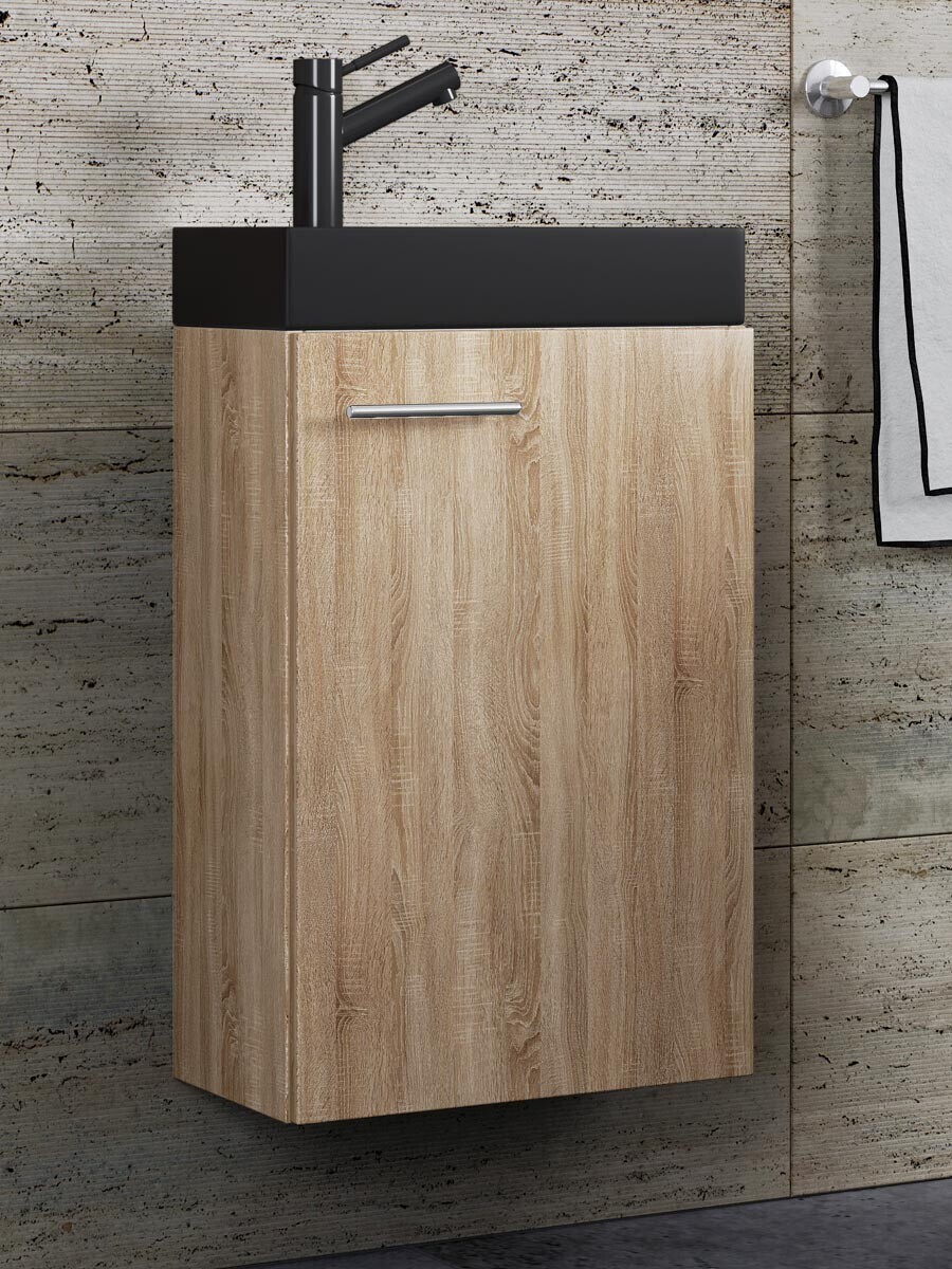 2dílné umyvadlo pro hosty Slito BL, dub Sonoma