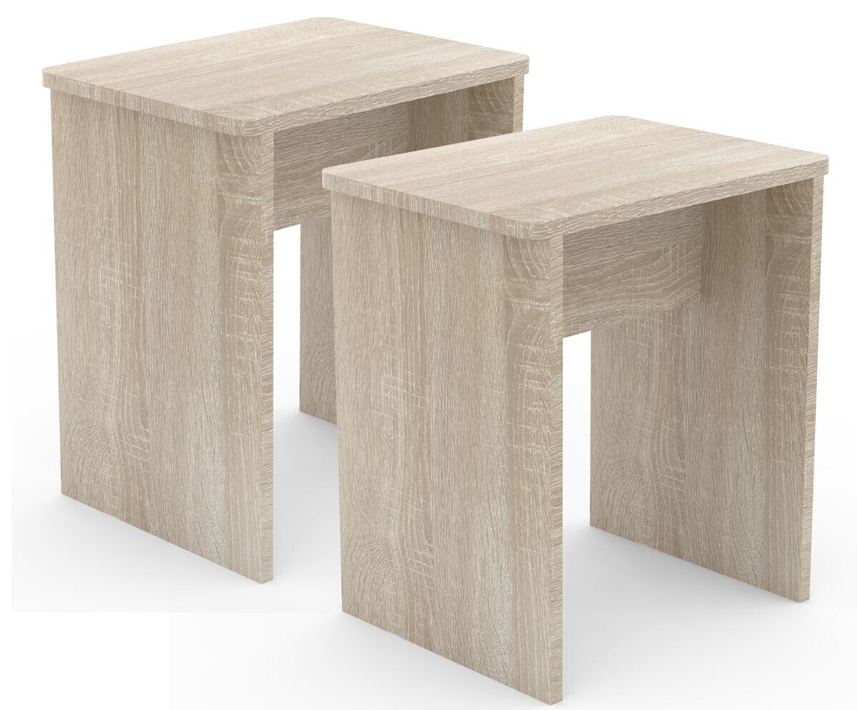 Sada 2 stoliček Esal, dub sonoma