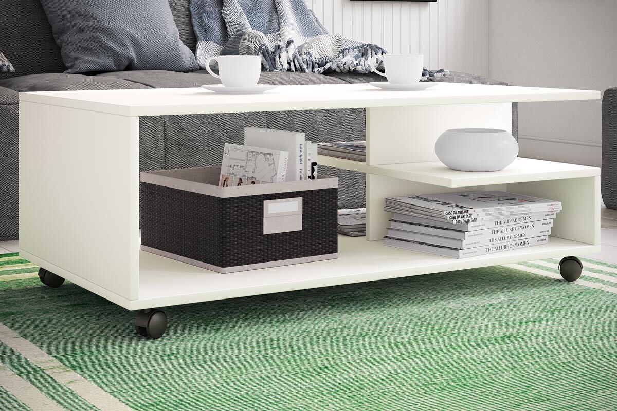 Konferenční stolek Stango XL, bílý