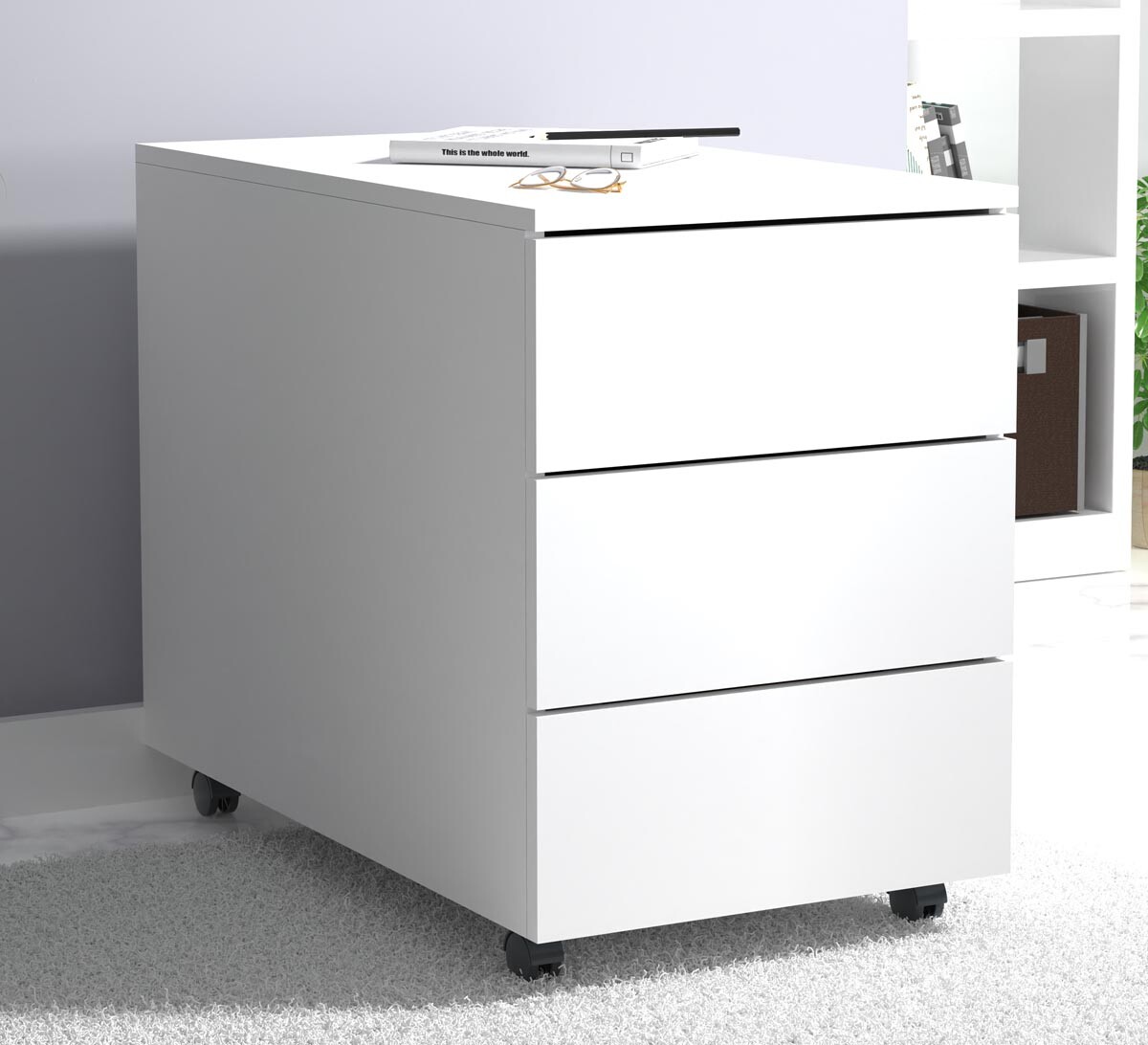 Mobilní zásuvkový kontejner Dalosa 70 3-SB, bílý