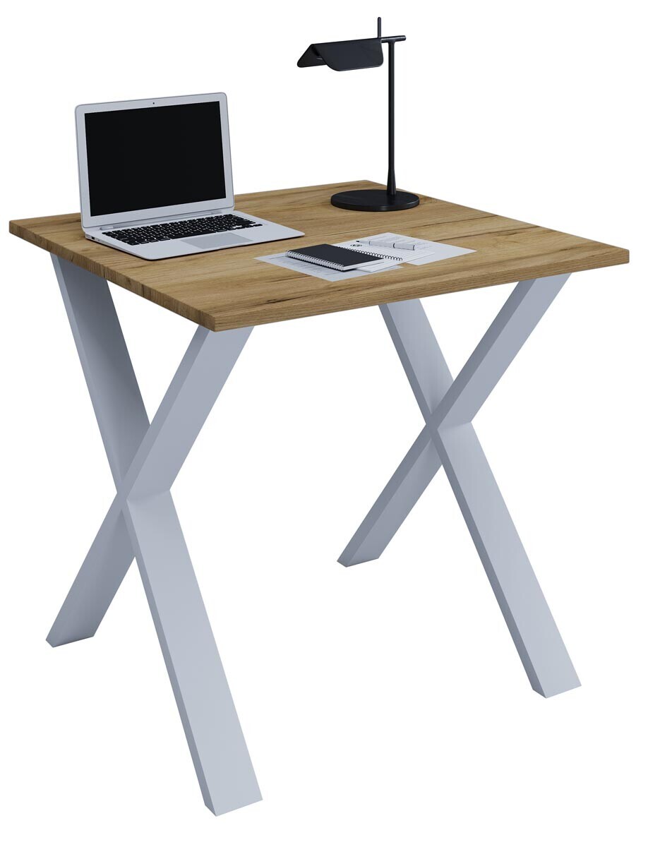 Stůl Lona 80x80 X-nohy, dub medový