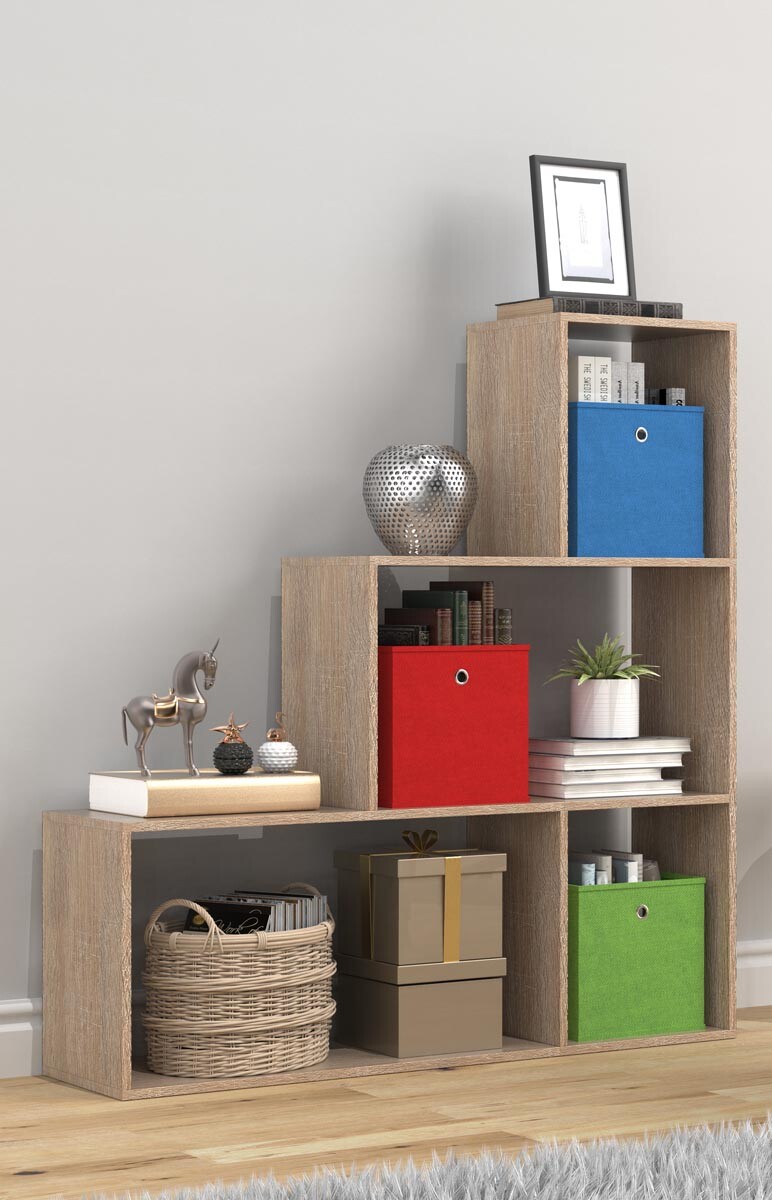 Schodová police Dubila M, dub sonoma