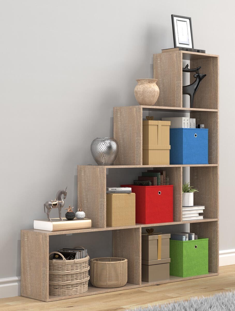 Schodová police Dubila L, dub sonoma