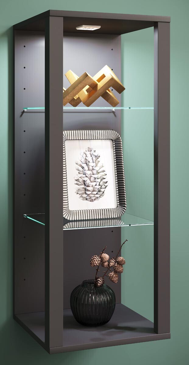 Nástěnná skříňka Glasol MW, antracitová