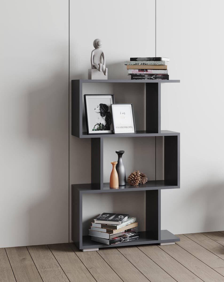 Stojací police Palusa M, antracitová