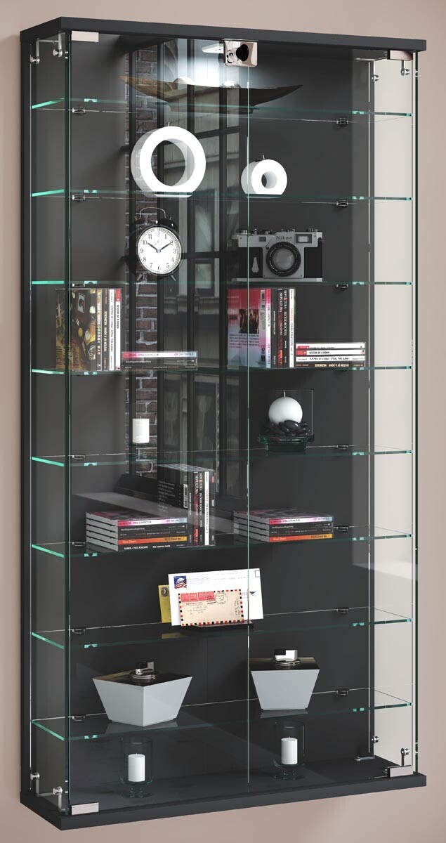 Nástěnná skříňka Relas L, antracitová